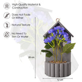 Urbane Home Artificial Plant | Decoration Artificial Flowers Pot | Plants for Office Décor | Artificial Flowers for Decoration | Natural Looking Plants | 24 Headed Spring Hydrangea | Multicolor